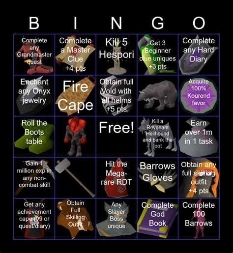 osrs bingo board|Feel free to use this bingo board event I created for .